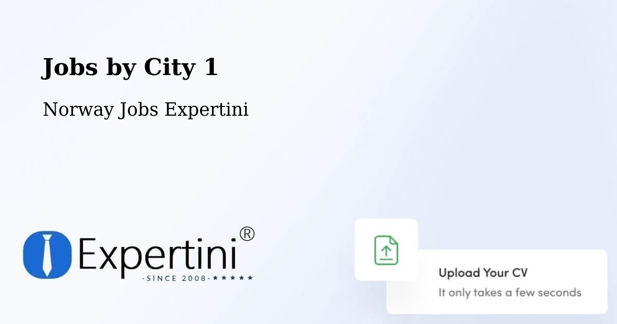 City Jobs in Norway - Expertini